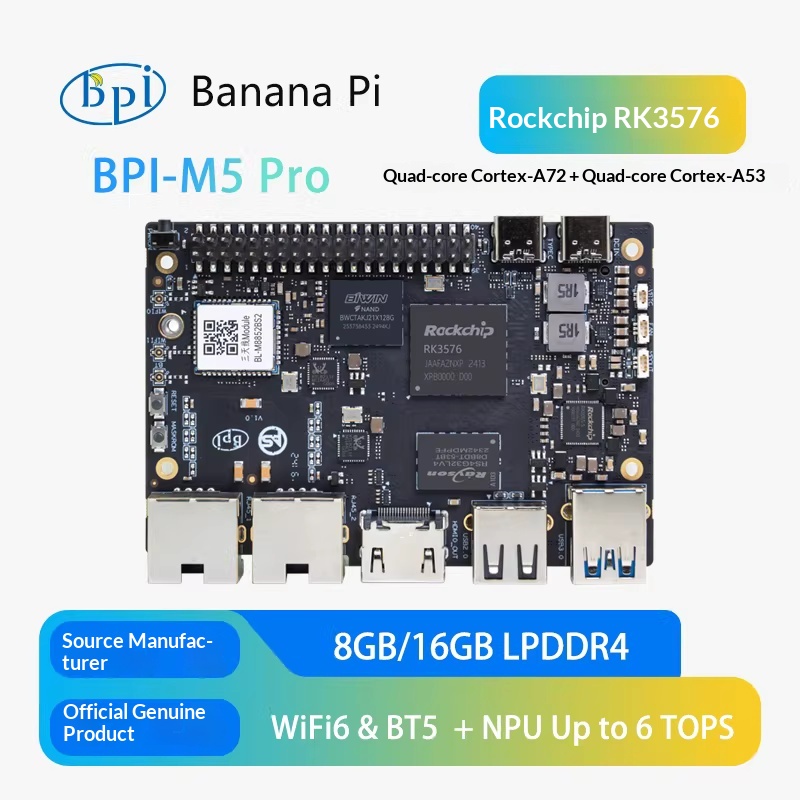 Banana Pi Bpi-M5 - Banana Pi BPI-M5 Pro Rockchip RK3576: