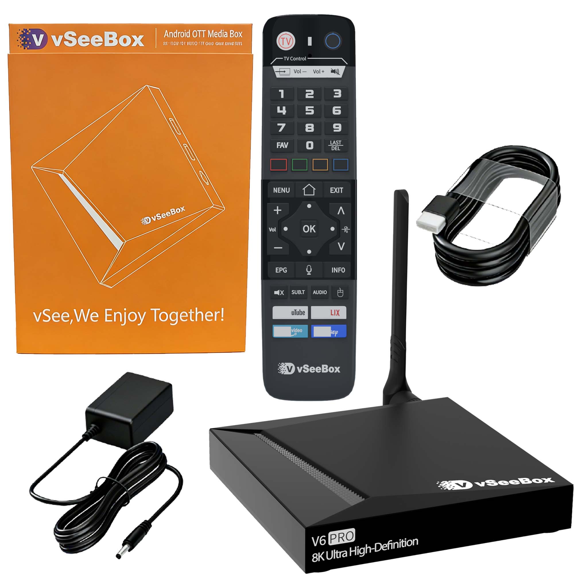 Khadas Vim4 8Gb - VSeeBox V6 Pro 2026 Mais Recente,