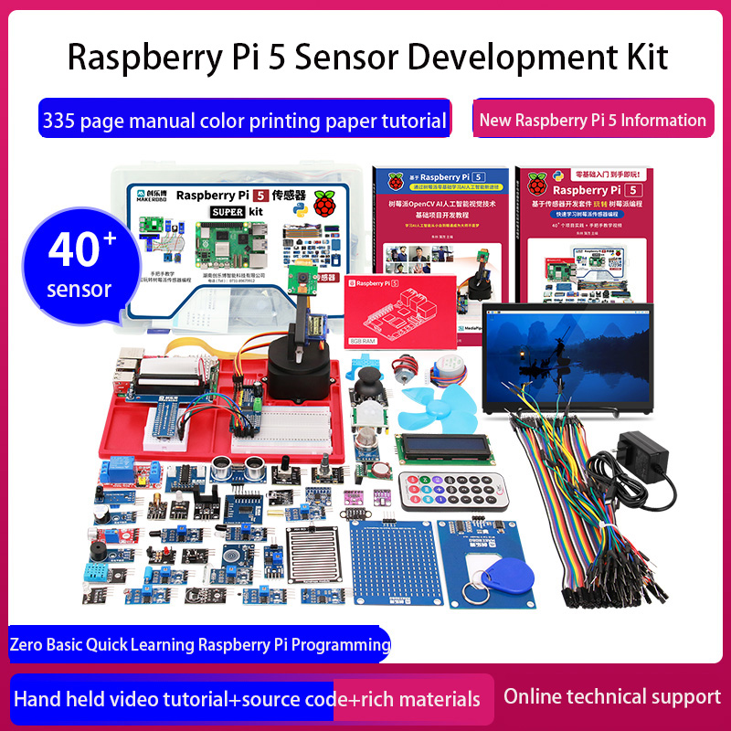 Raspberry Pi 5 8Gb Kit - Kit de desenvolvimento de sensor Raspberry
