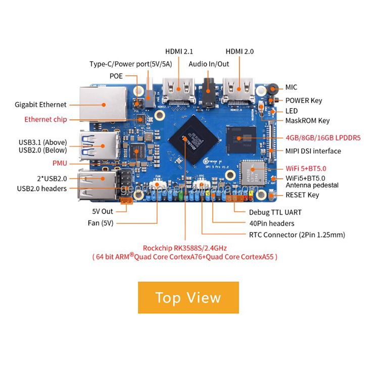 Orange pi 5 pro 4gb 8gb 16gb r - Orange Pi 5 Plus 16Gb avaliação e preço