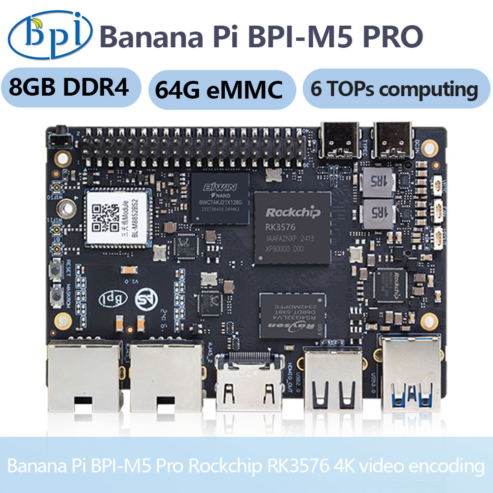 Banana Pi Bpi-m5 Pro Rockchip  - Banana Pi Bpi-M5 avaliação e preço